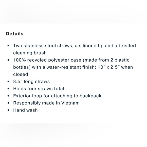 NWT! United by Blue The Straw Kit - Picture 4 of 4